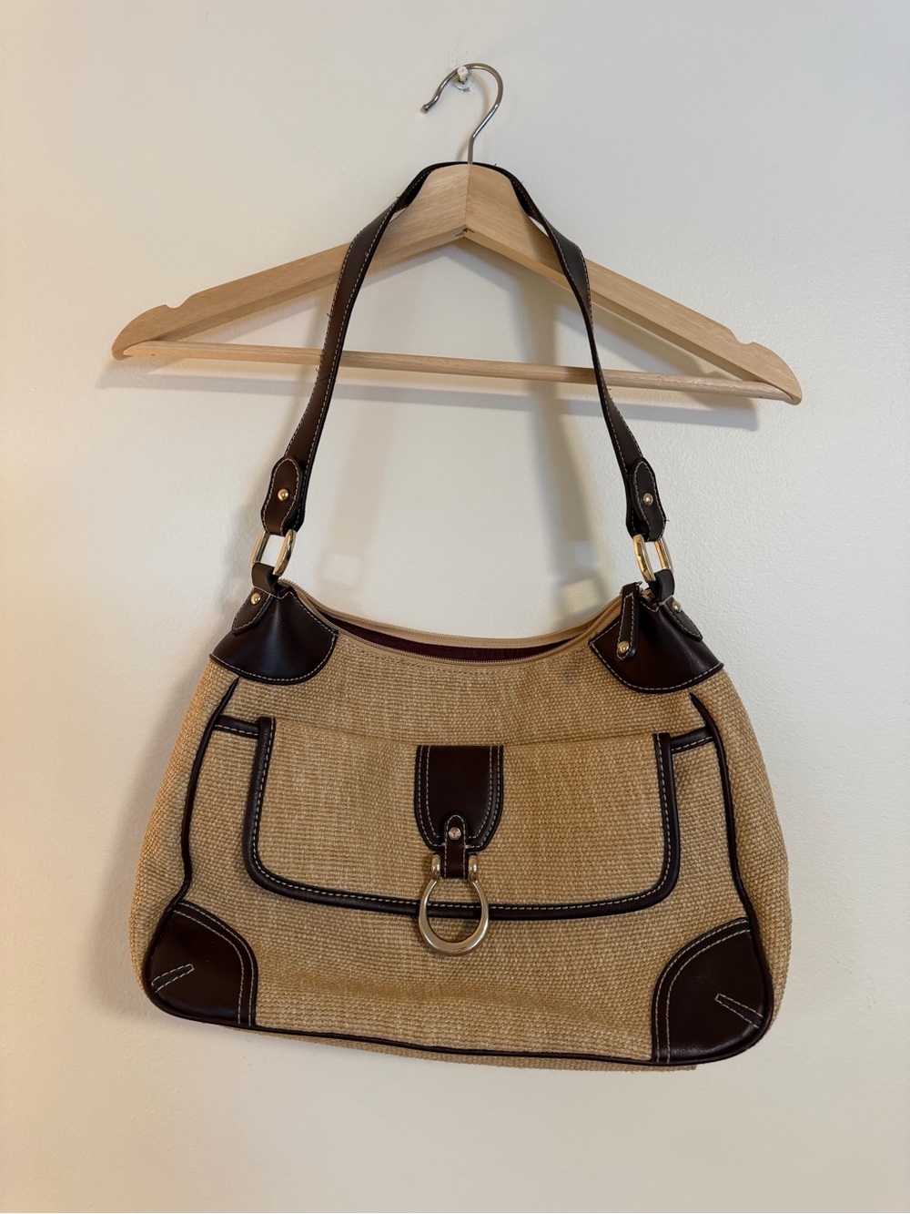 Etienne Aigner Woven Shoulder Bag